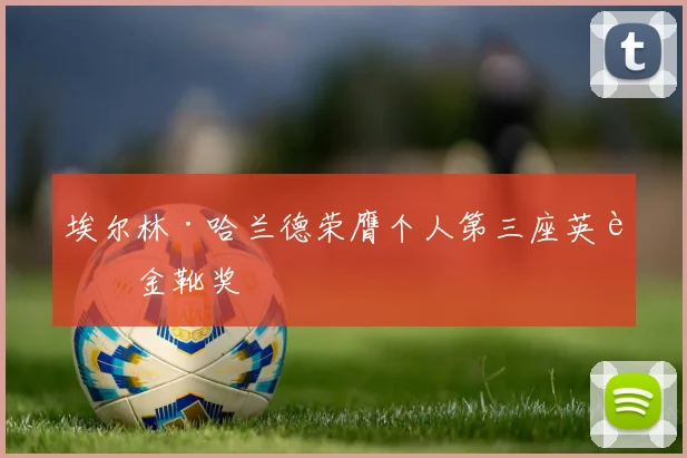 埃尔林·哈兰德荣膺个人第三座英超金靴奖