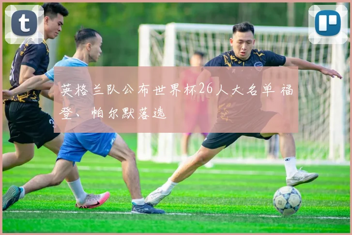 英格兰队公布世界杯26人大名单 福登、帕尔默落选